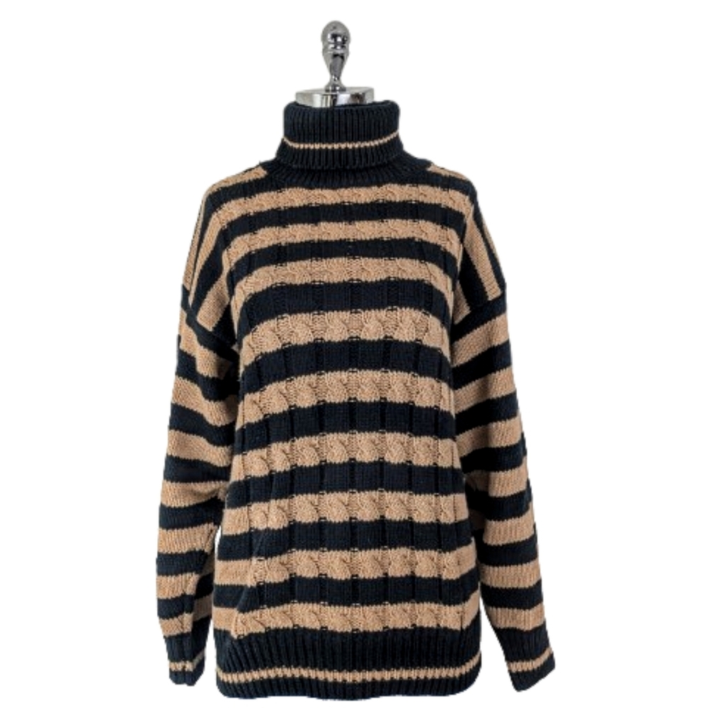 vintage 80's cotton turtleneck sweater